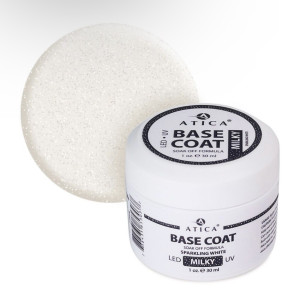 Atica cover base Milky Sparkling White, 30ml